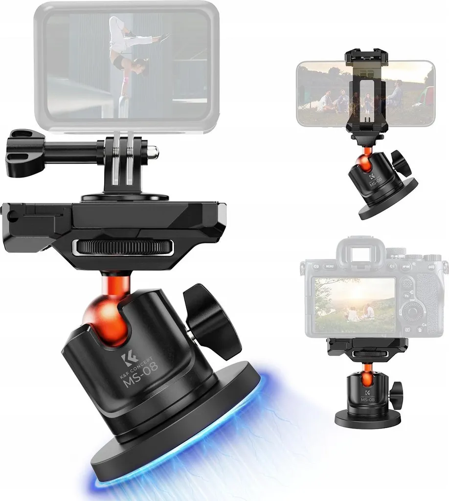 Fixation magnétique stable pour smartphone et GoPro, fini les vibrations