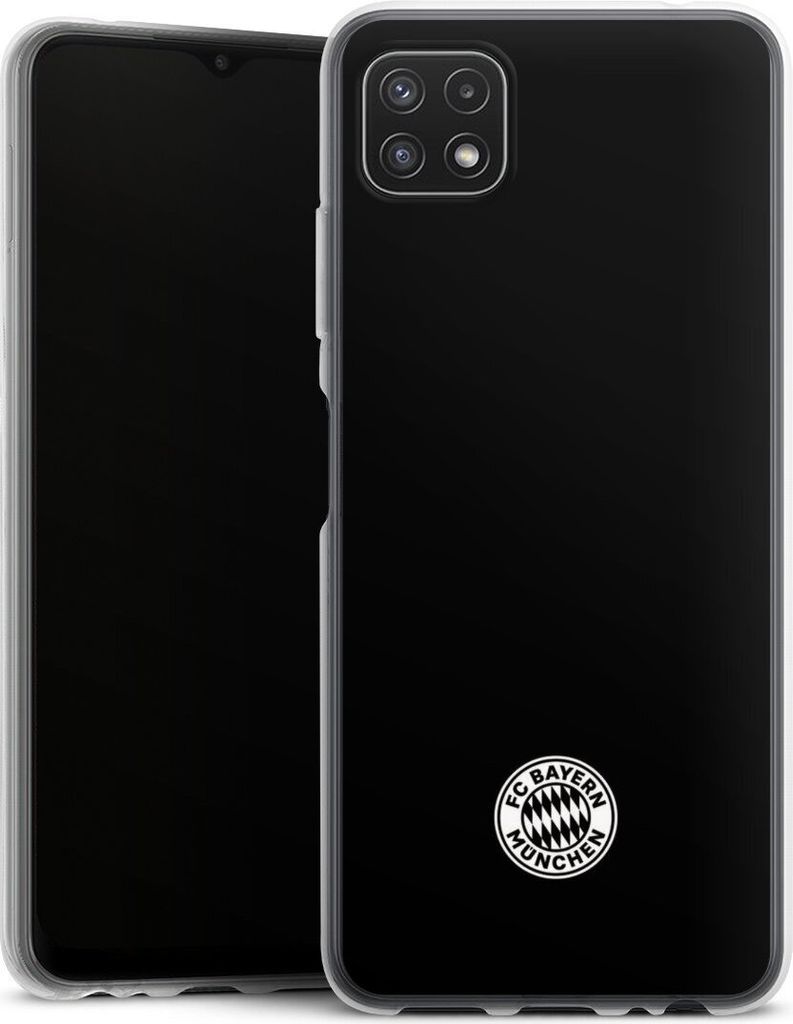 DeinDesign Handyhülle für Samsung Galaxy A22 5G Silikon Hülle Case Smartphone Schutzhülle FC Bayern München FCB Offizielles Lizenzprodukt