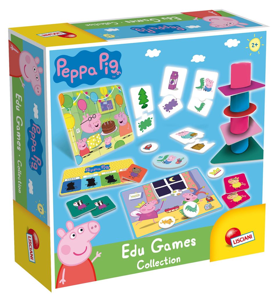 Lisciani 86429 - Peppa Wutz Spielesammlung Lernspiele Produktbild 
