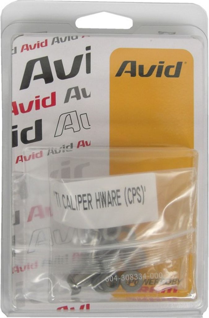 Avid 00.5318.006.002 Schrauben-Set für Scheibenbremse, Titanium T25 inklusive Beilagscheiben CPS, silber (1 Set)