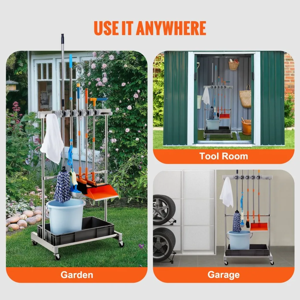 Support à balais et outils de jardin pour optimiser votre espace