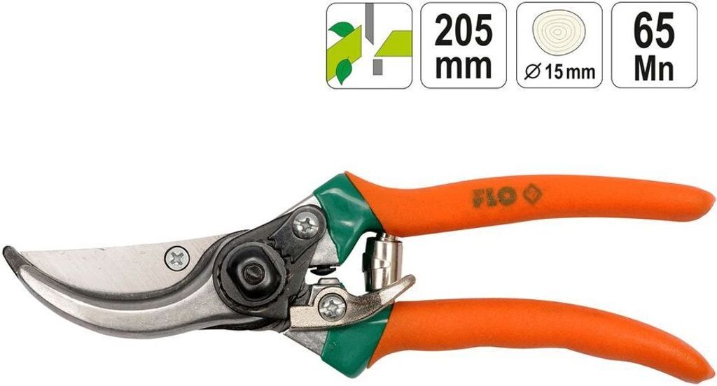 Nožnice záhradnícke 205mm (priemer do 15mm) šikmý strih Obrázok produktu 5