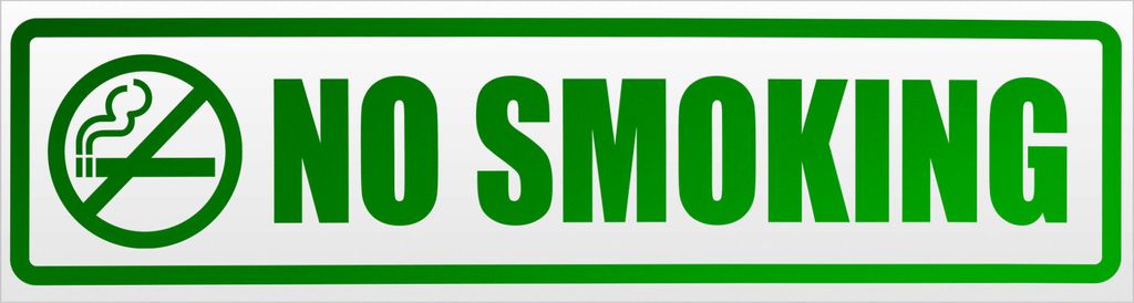 Kiwistar No Smoking Magnetschild Schild magnetisch - 20cm Grün - reflektierend - Magnetfolie für Auto PKW Kfz