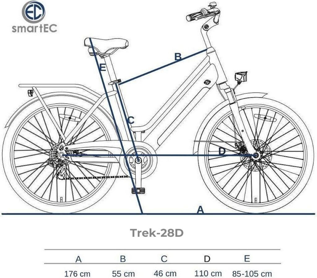 smartEC Trek-28D Trekking Pedelec/E-Bike 28 Zoll Produktbild 2