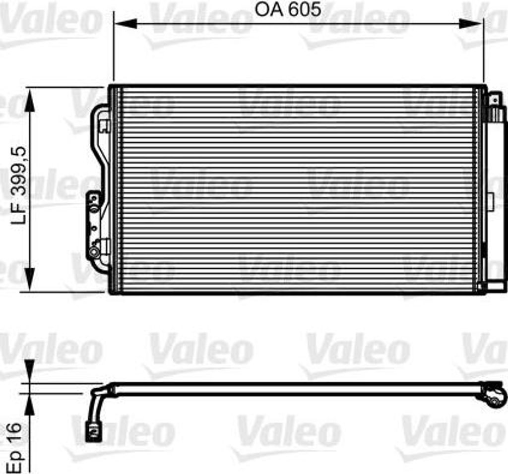 VALEO 814191 Kondensator, Klimaanlage OE 4270545 kompatibel mit 1er F20, 1er F21, 2er F23, 2er F22, 3er F30, 3er F34, 3er F31, 4er F33, 4er F32, 4e...