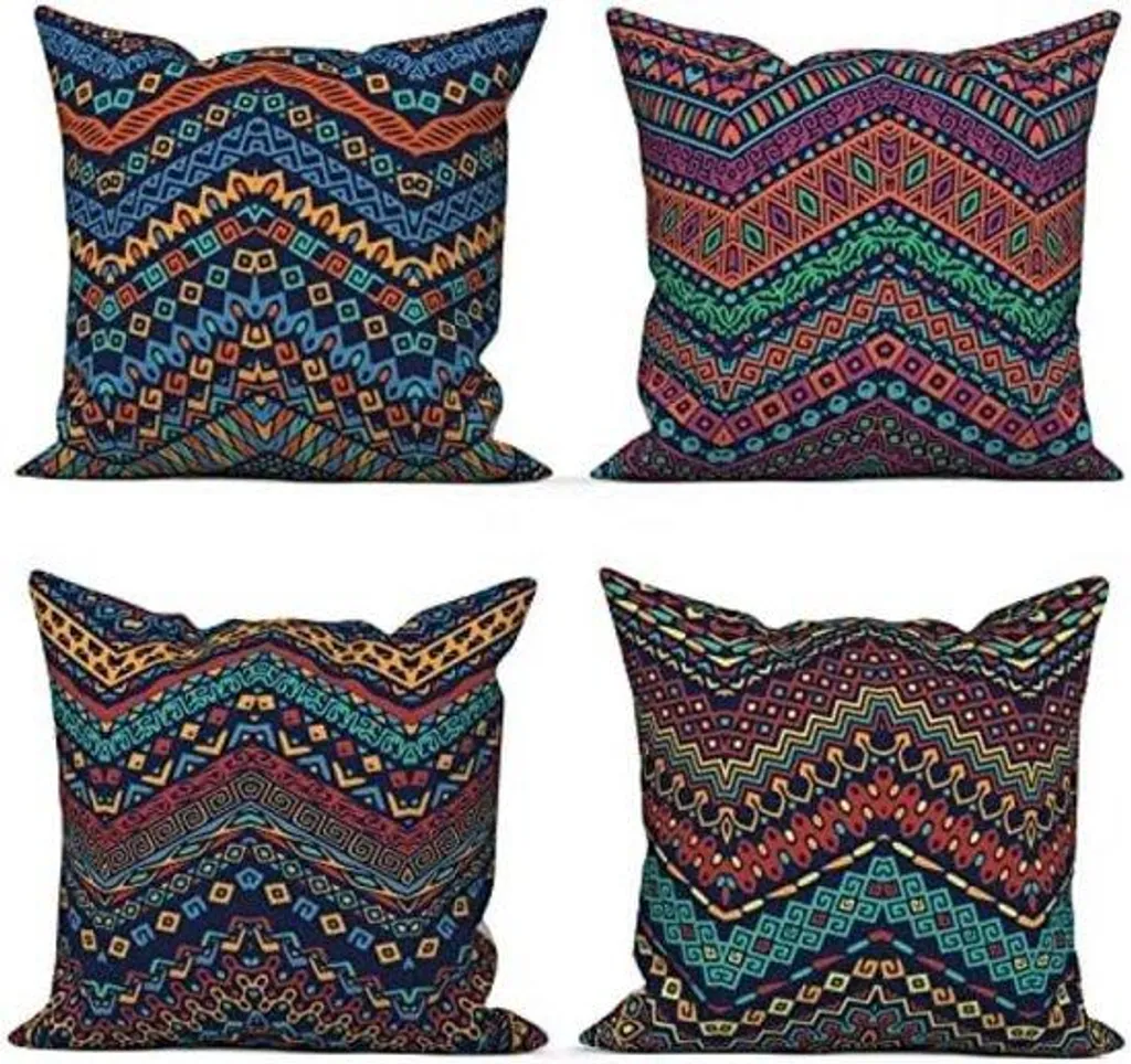 Taies de coussin pour intérieur et extérieur 40x40 vert style Boho