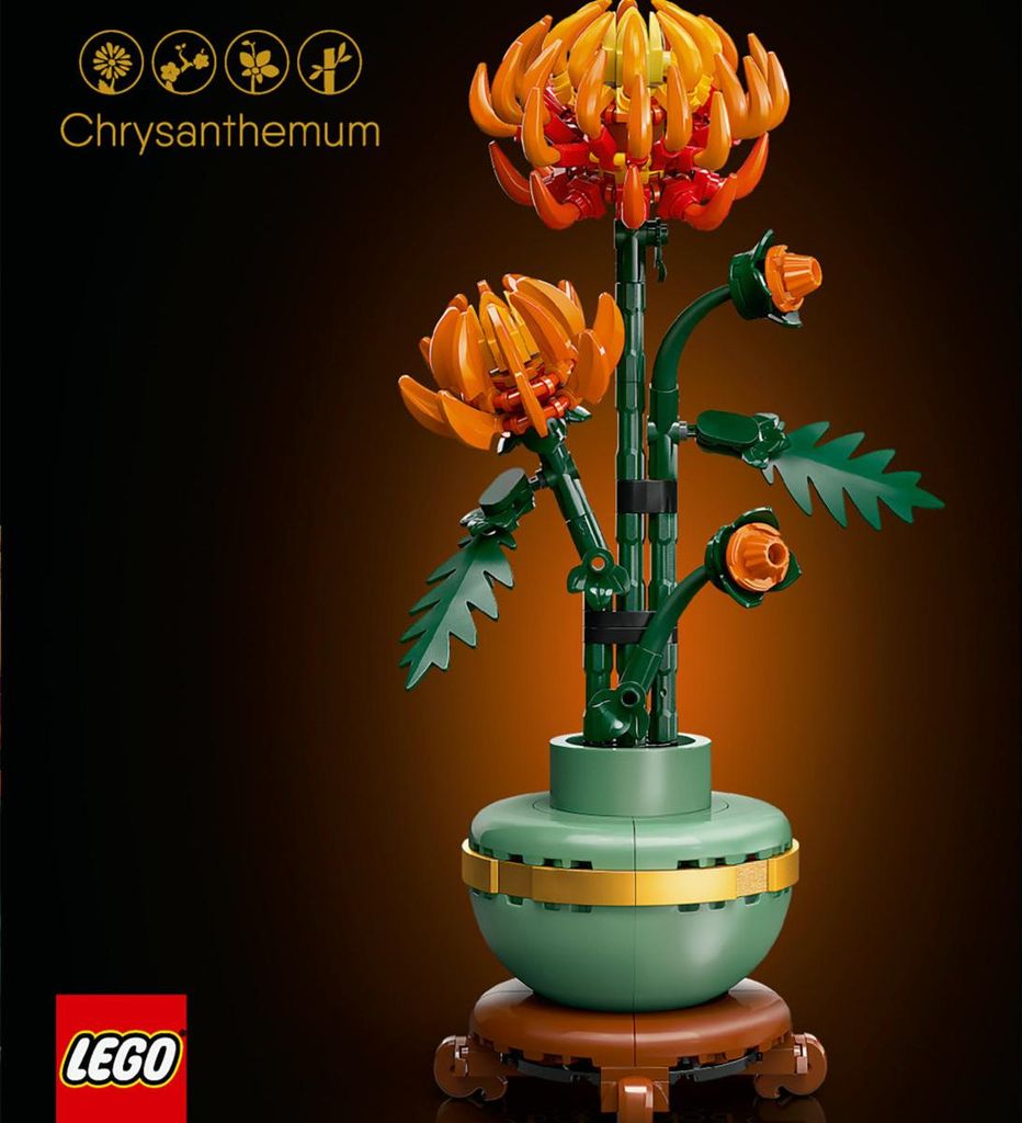 LEGO Icons Set da Costruzione Crisantemo 10368 da 278 Pezzi Immagine del prodotto 