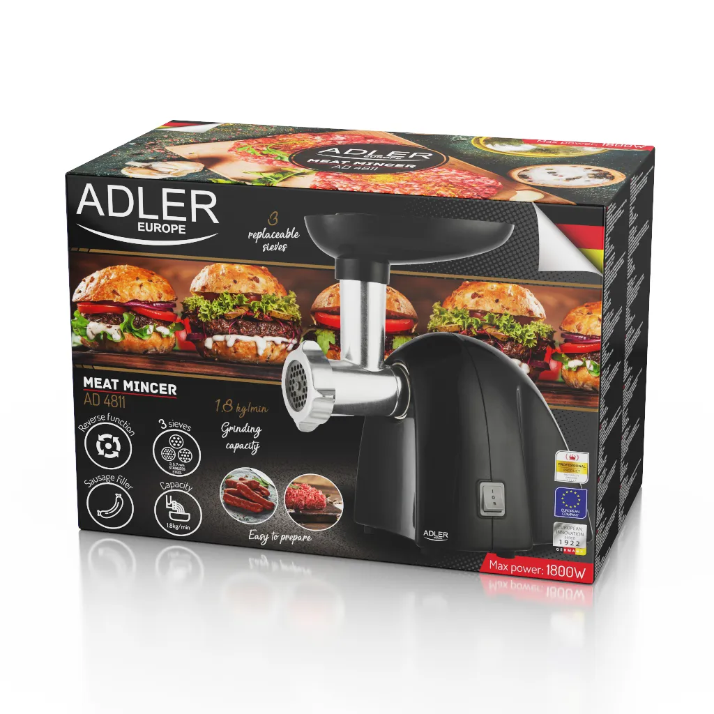 Hachoir électrique multifonction Adler AD 4811 robuste et performant