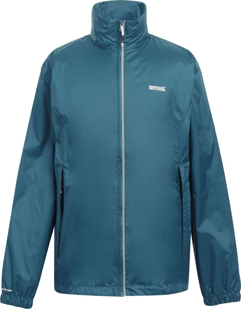 Regatta Herren Regenjacke Lyle IV, leicht, wasserfest RG3476 (5XL) (Leuchtend Blau/Zitronen Limette)