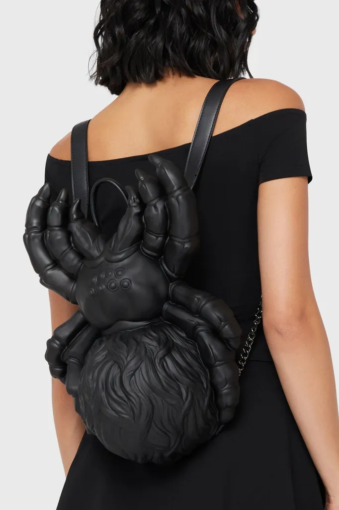 KILLSTAR Sac à dos Tarantula - Accessoire Gothique Noir avec Broderie