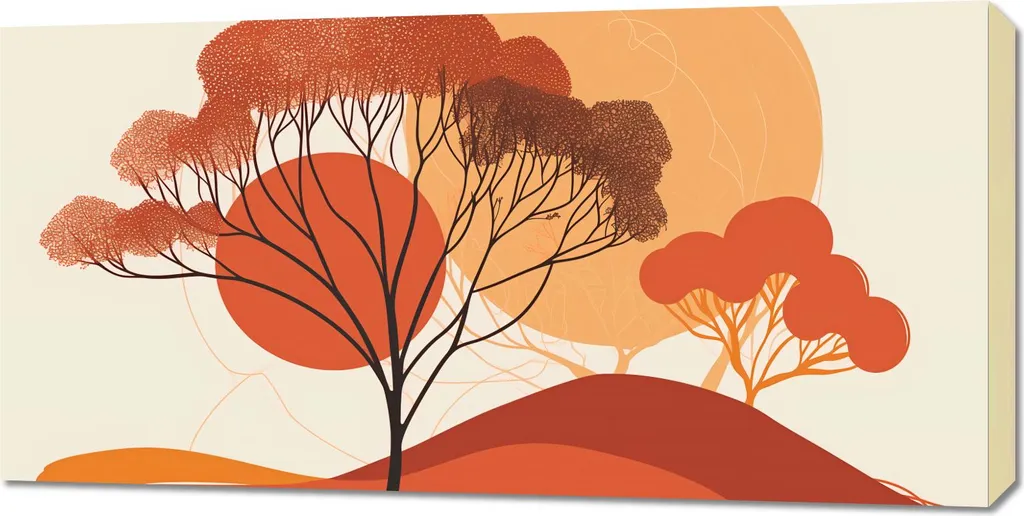Image 100 x 50 cm Derniers rayons de soleil - Tableau Déco Paysage