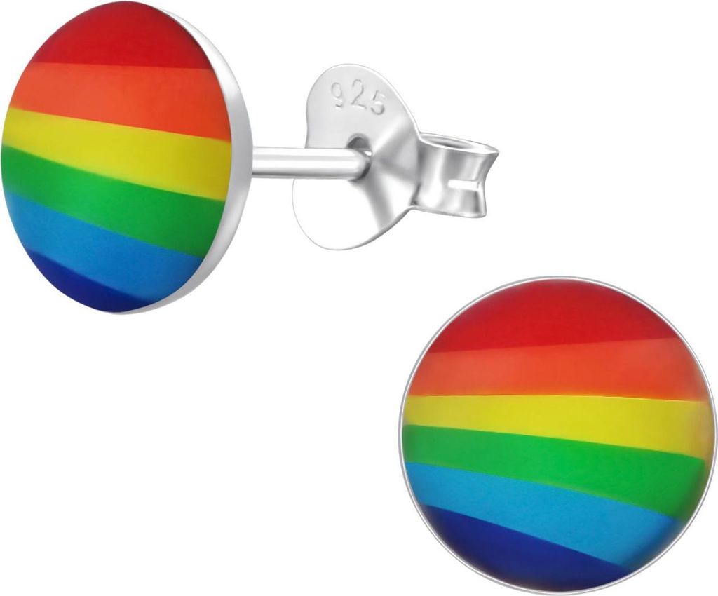 Monkimau Regenbogen Ohrringe aus 925 Silber
