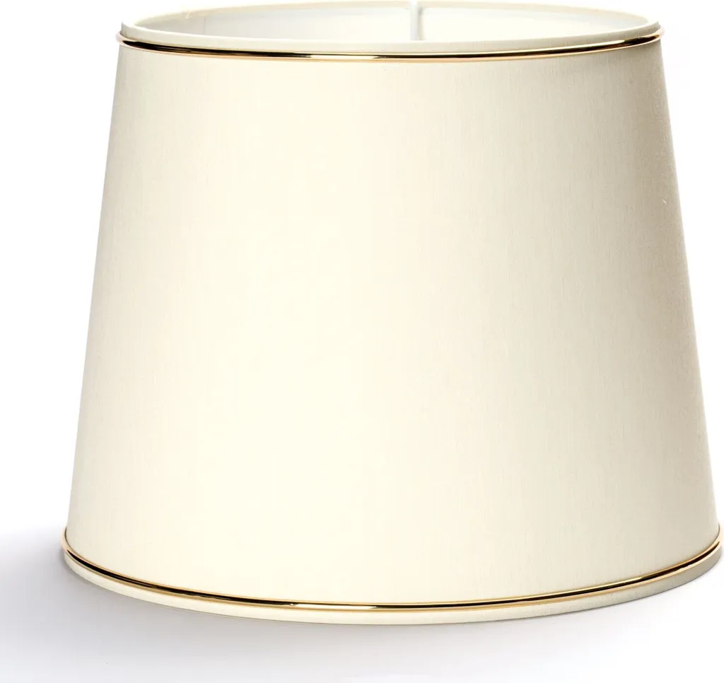 Abat-jour de remplacement crème et or 25 cm pour rénover vos luminaires