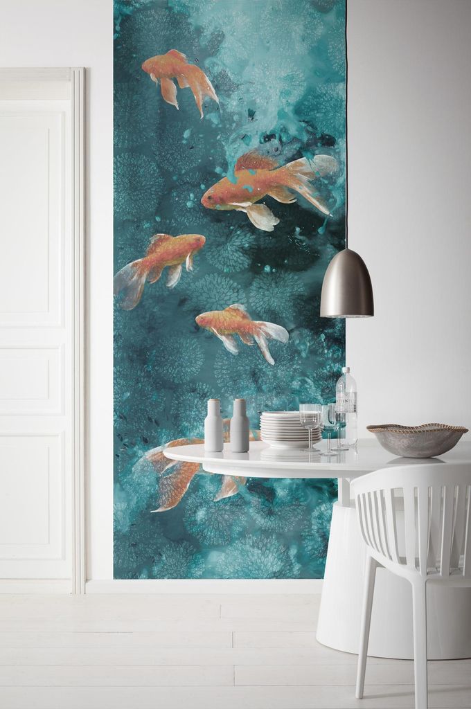 Digitaldruck Vlies Fototapete - Fische - Größe 100 x 250 cm