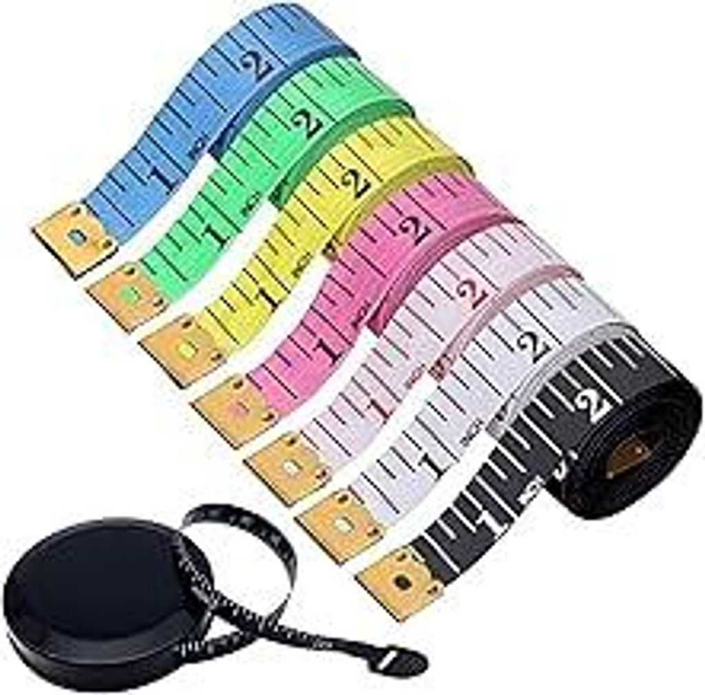 Yolistar 8 Stück Maßbänder zum Nähen, Einziehbares Maßband Körper Schneidermaßband Measuring Tape zum Messen von Länge, Brust, Taille usw 1...