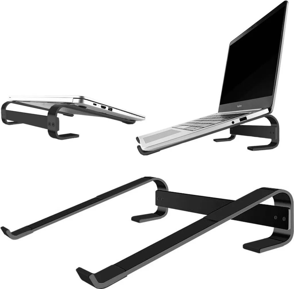 Simple S1 Stand Alluminio Nero per Laptop 18" e Tablet Professionali - 1