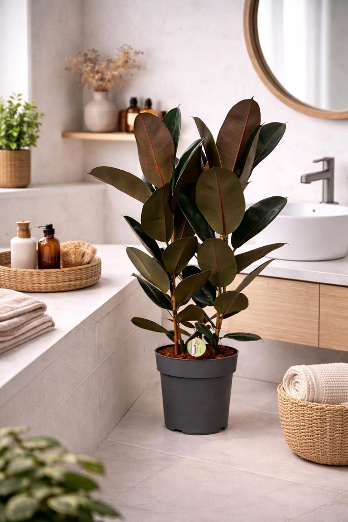 Gummibaum Ficus elastica Abidjan ca. 100 cm, 3 Pflanzen im