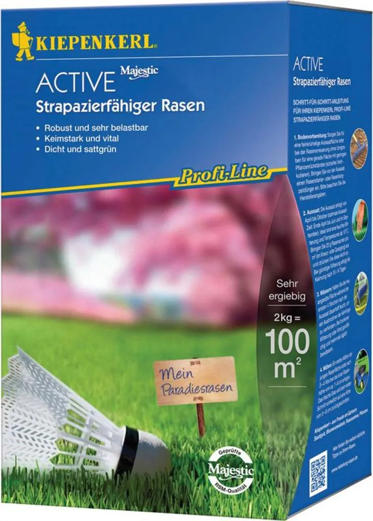 Semences de gazon résistant Kiepenkerl Profi-Line Active en sac de 2 kg