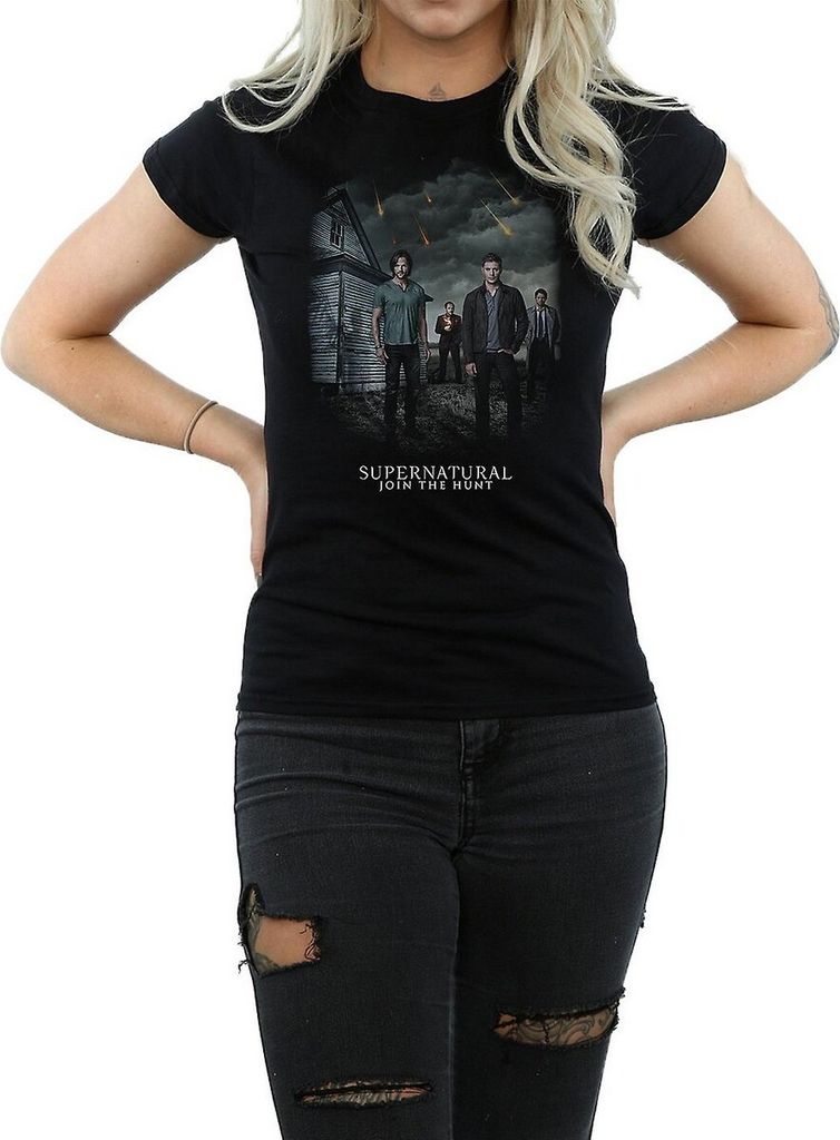 Supernatural - "Join The Hunt" T-Shirt für Damen BI1145 (S) (Schwarz)