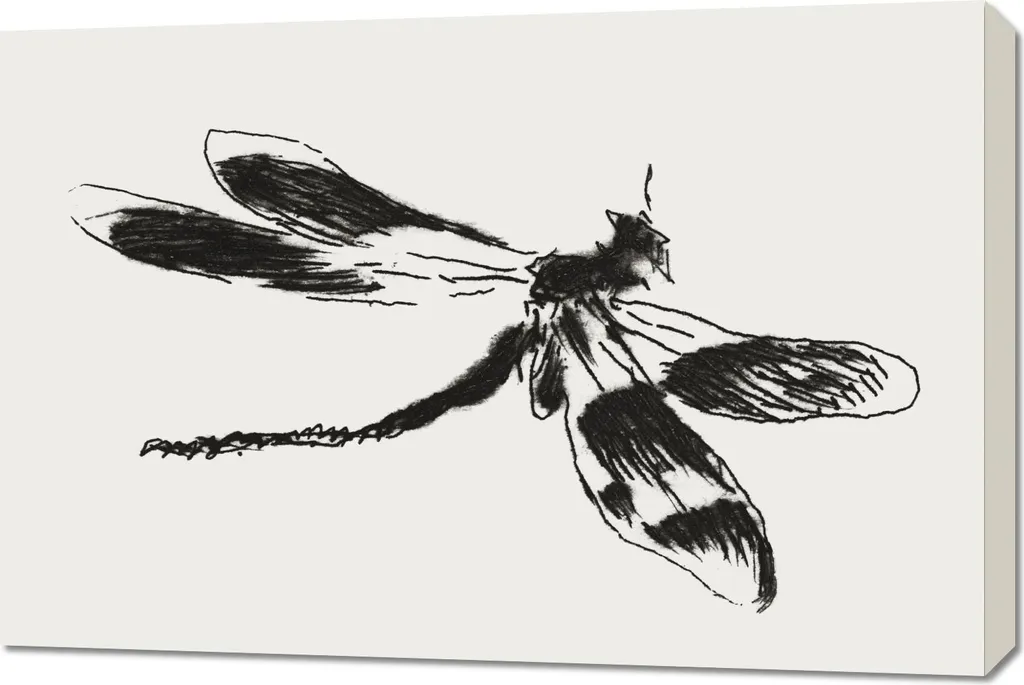 Manet Dragonfly Quadro 90x60: Emozioni Vintage per il tuo Salotto