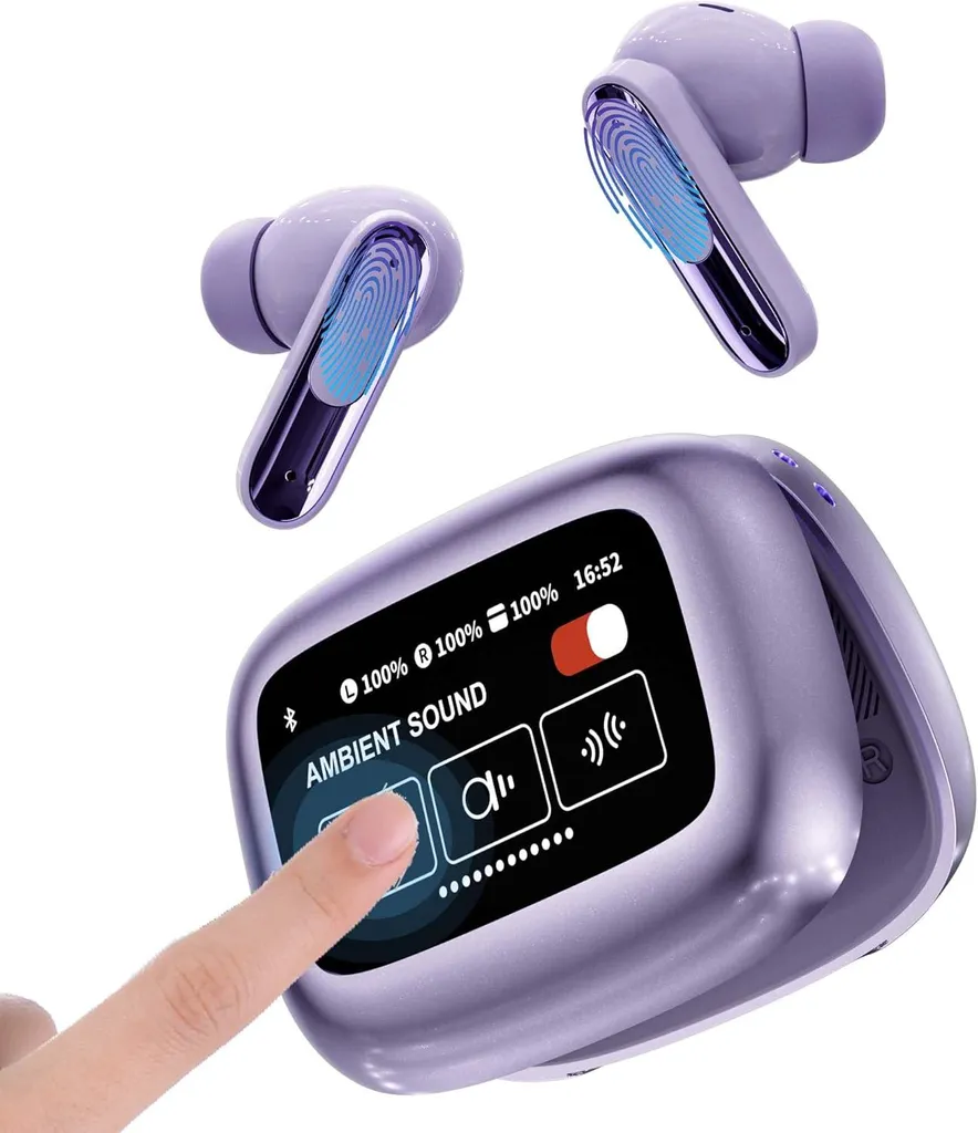 Auricolari Business Bluetooth 5.4: Schermo LED e Silenzio Assoluto