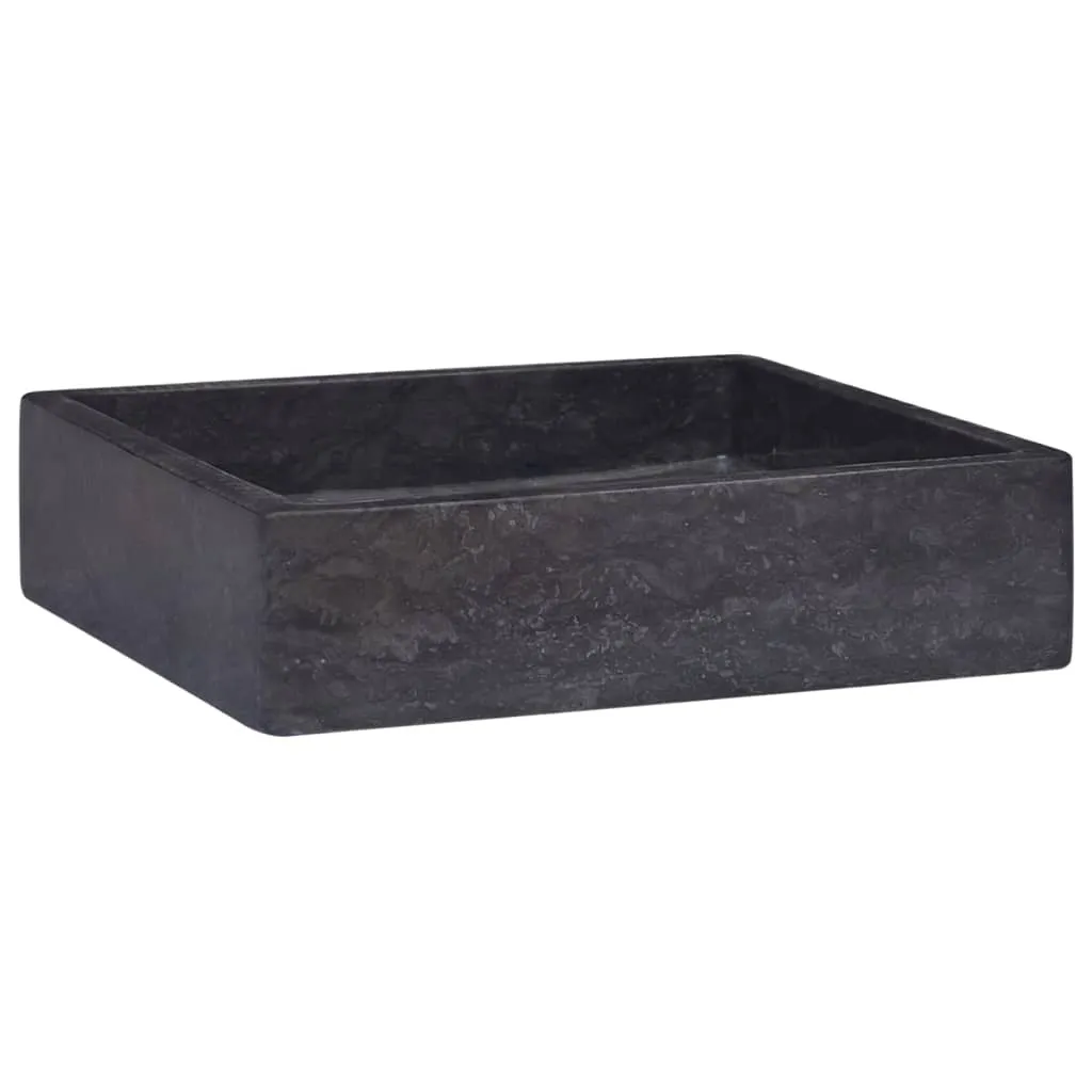 Lavandino Quadrato Marmo Nero vidaXL 40x40x10 | Offerta Online