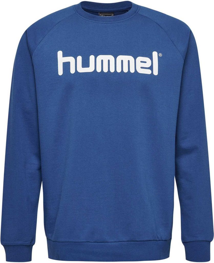 hummel Logoprint Sweatshirt Sport Pullover mit Raglanärmel Größe: S