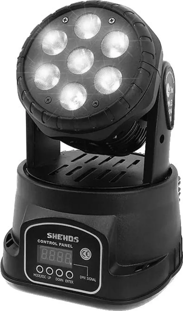 Lyre de Scène LED 7x12W RGBW 4-en-1 - Projecteur DMX Haute Luminosité