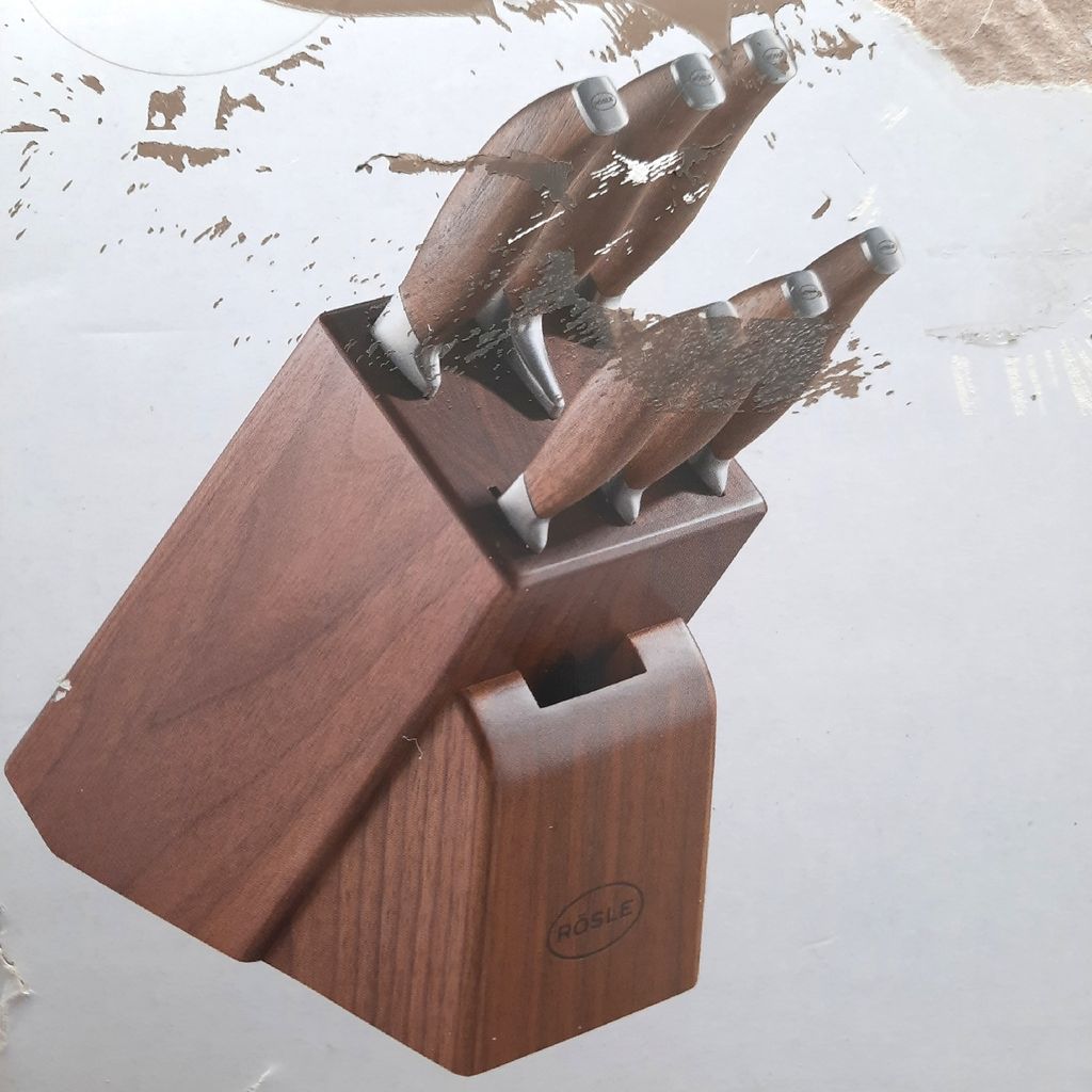 RØSLE Passion Messerblock 7tlg. Walnussholz 6 scharfe Produktbild 