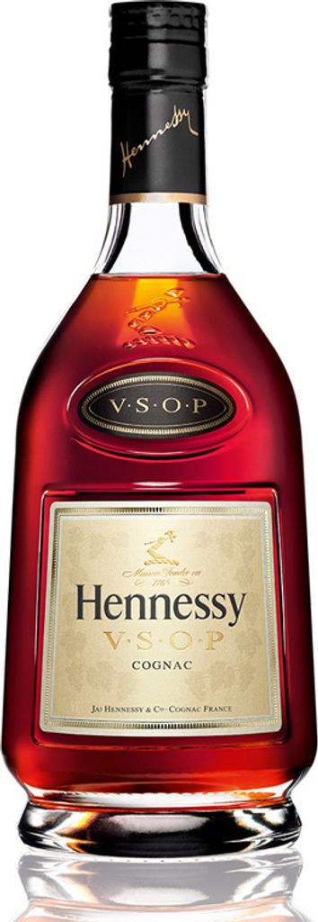 A bottle of Hennessy VSOP Cognac.