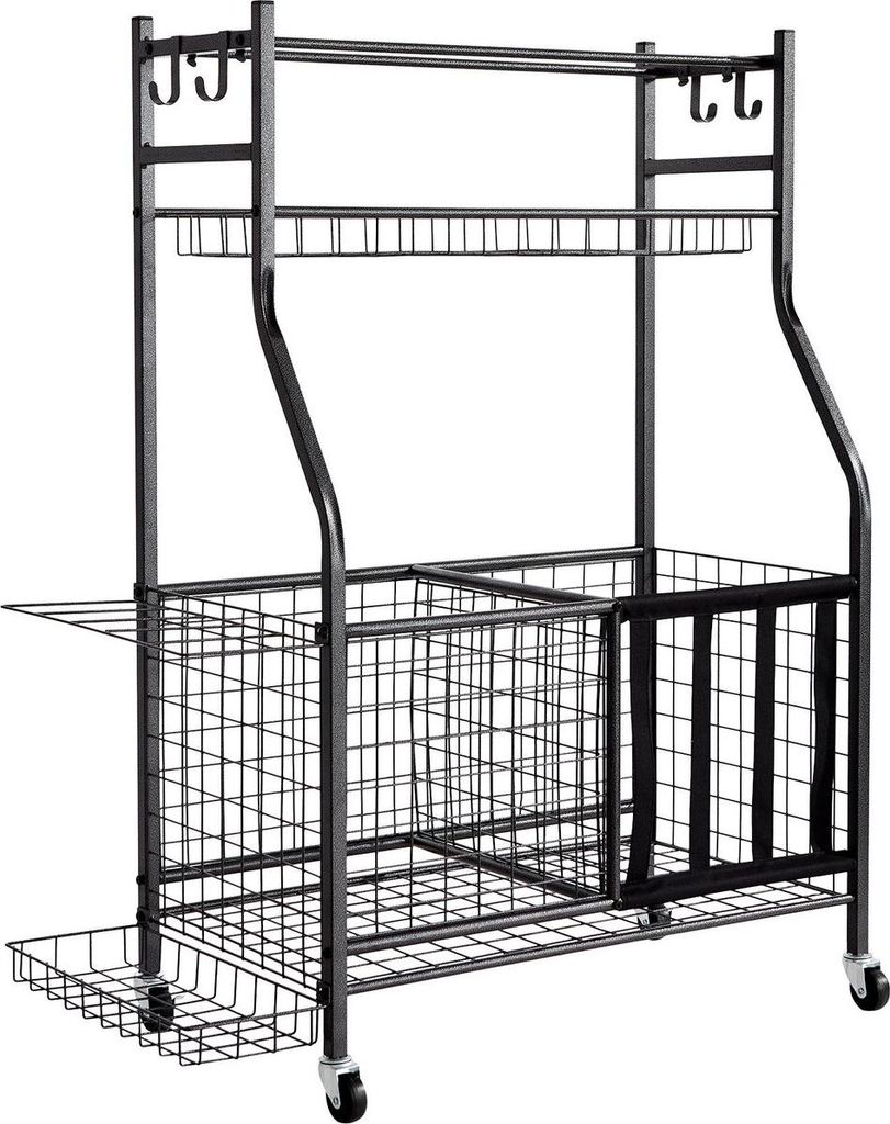 Sports Equipment Garage Organizer Ball Storage Rack Sport Gear Toy Storage