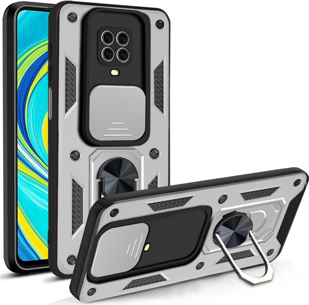 Redmi Note 9 Pro Hülle mit 360° Drehbarer Magnetische Ring Ständer Halter Dia Kameraschutz TPU Bumper Silikon Schutzhülle für Xiaomi Redmi Not...