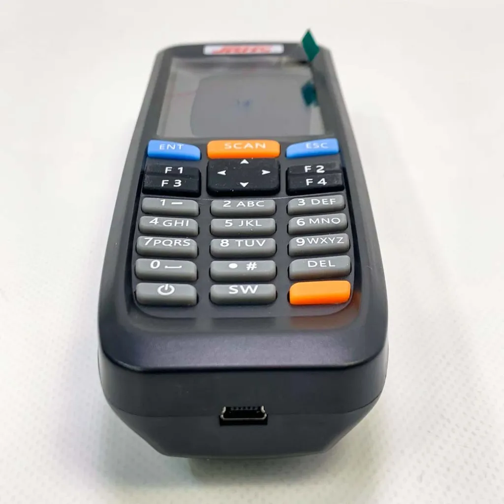 Lettore e raccoglitore di codici a barre per inventario 2D JRHC con ricevitore USB wireless a 2,4 GHz Lettore di codici a barre multifunzionale con schermo LCD da 2,8 pollici e lunga portata di trasmissione. - 4