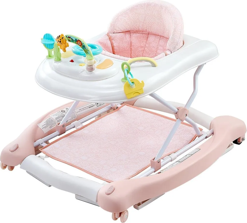 Trotteur Bébé Pliable de Sécurité : Aide à la Marche Stable 6-24 Mois