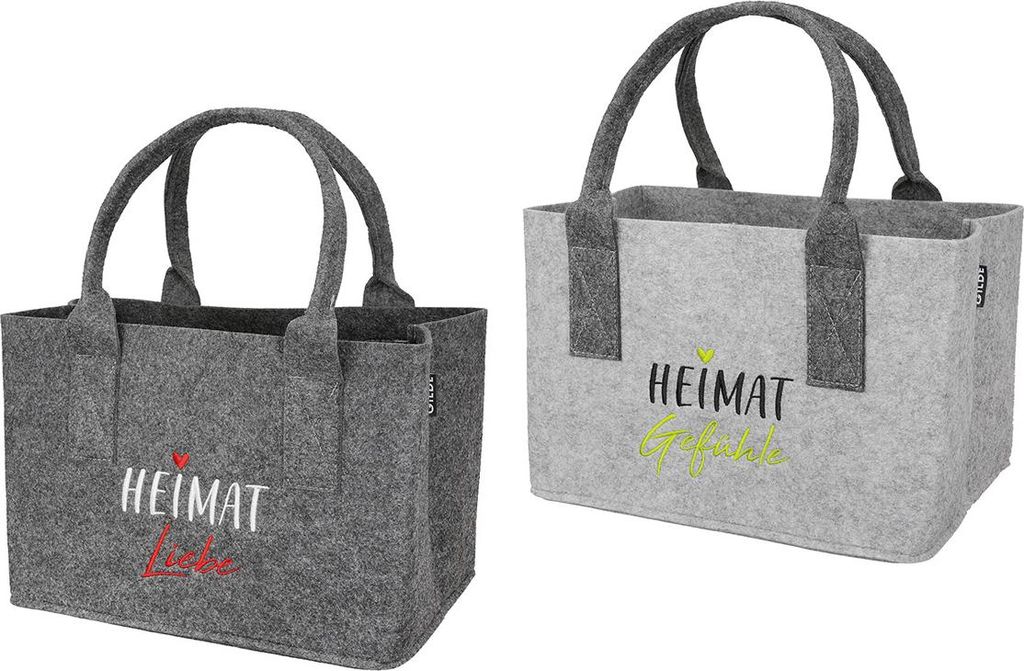 Gilde Tasche, diseño "Heimat", con inscripción, de fieltro, Imagen del producto 