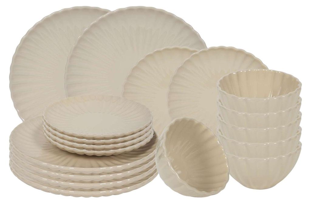 Cookinglife Servizio da tavola Cardida Beige 18 pezzi / 6 Immagine del prodotto 