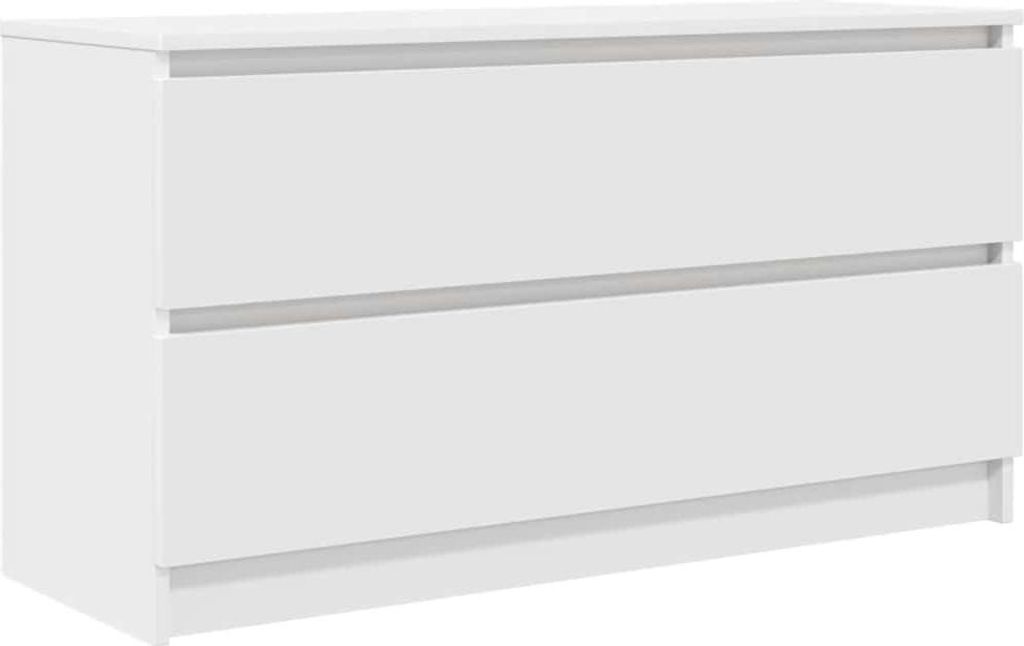 vidaXL TV-Schrank Weiß 100x35x54 cm Holzwerkstoff