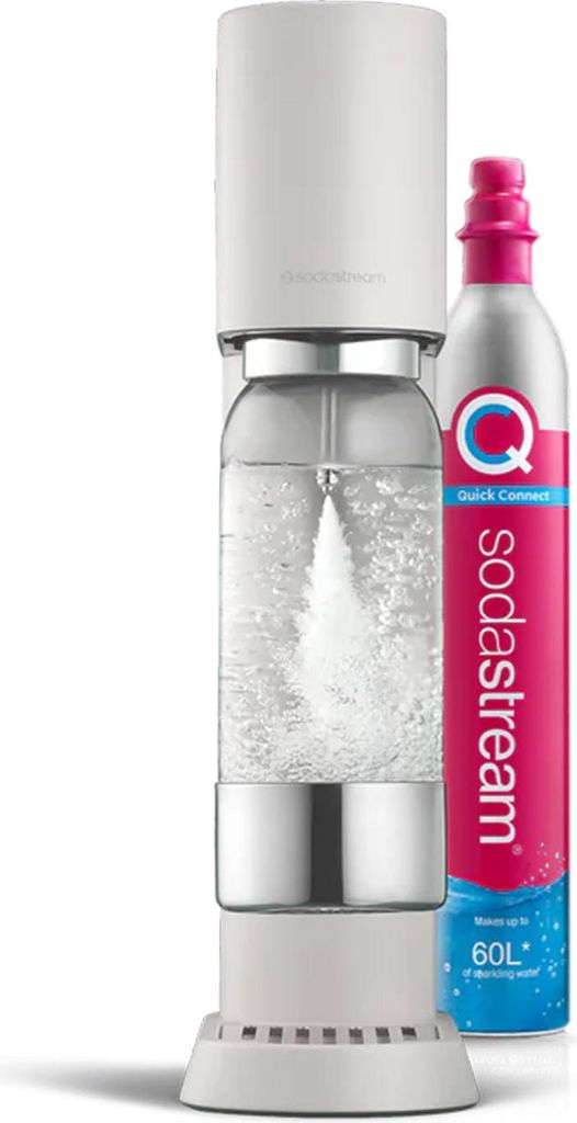 SodaStream ENSO Sprudelwassermaschine Sandweiß 1L+60L