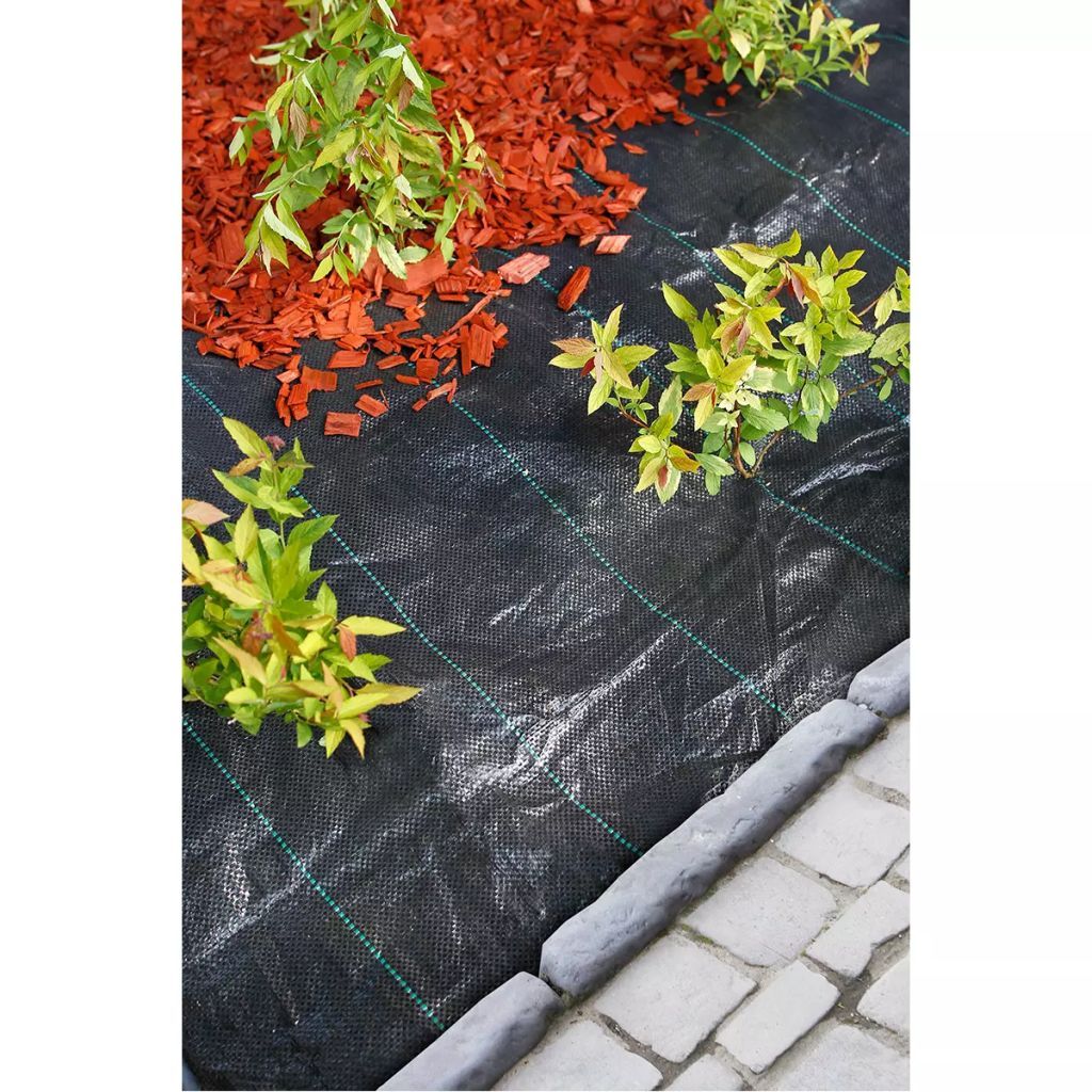 Nature Unkrautschutz-Bodengewebe 4,2×5 m Schwarz