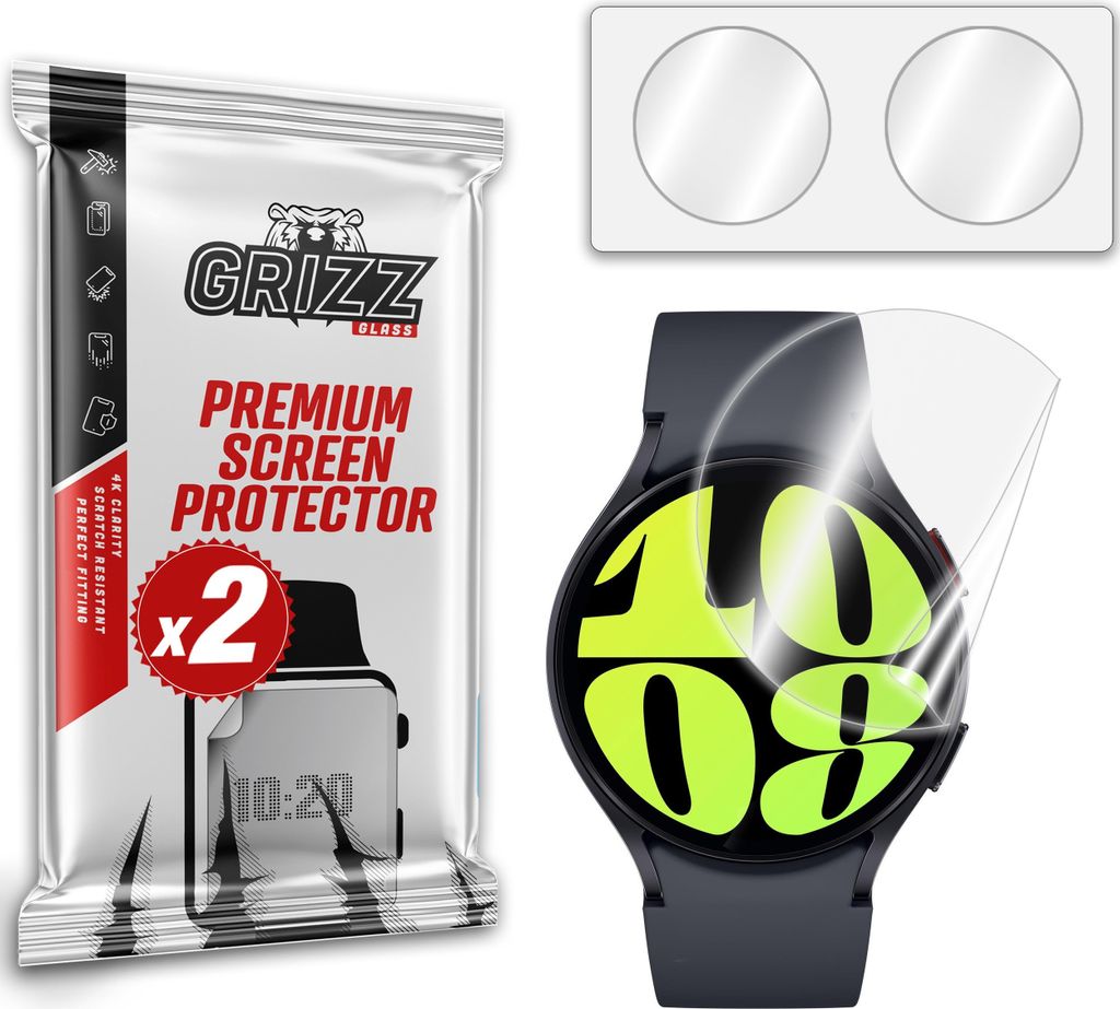 GrizzGlass Samsung Keramikfolie CeramicFilm für Galaxy Watch 6 40mm