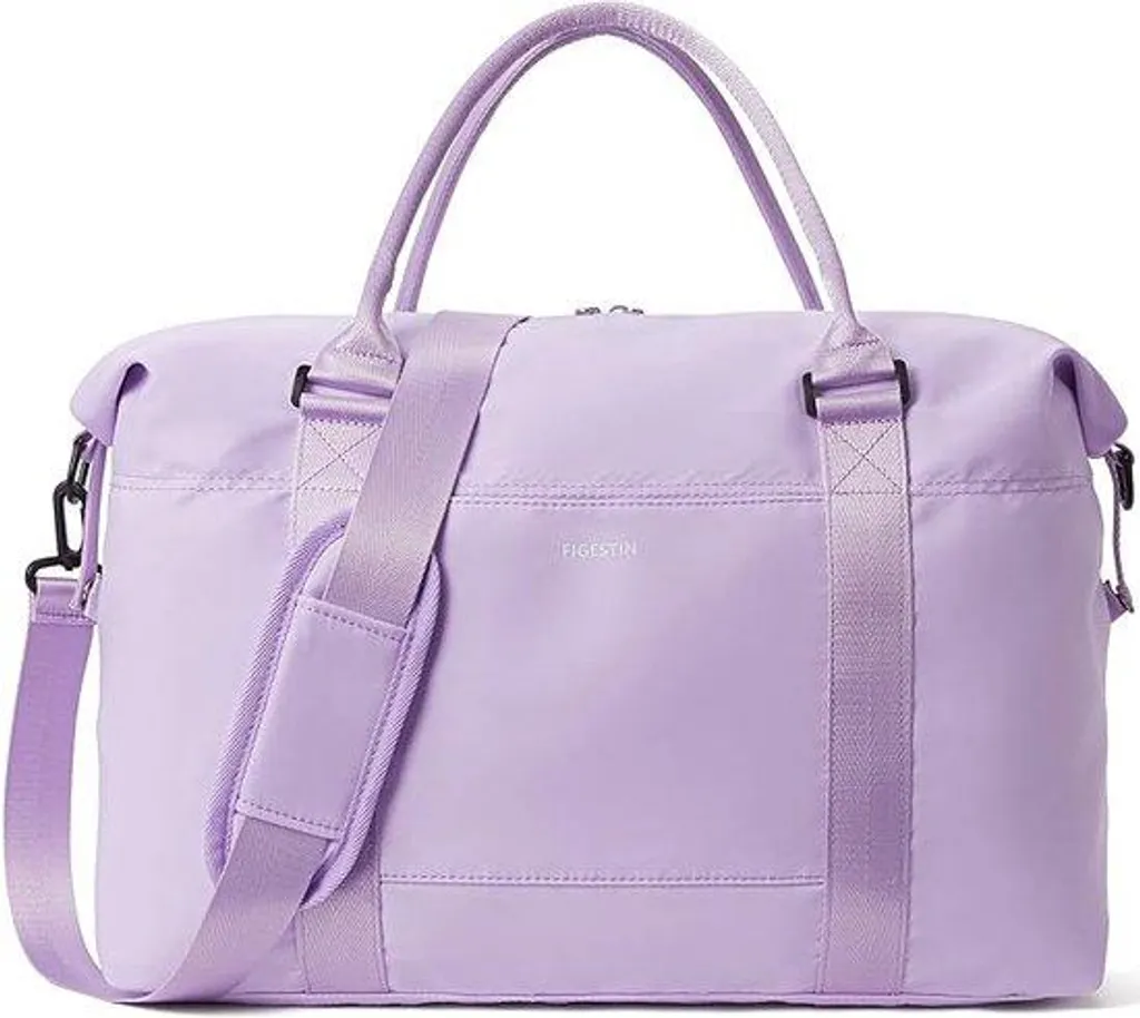 Sac de voyage femme pour cabine avion et sport, noir et imperméable