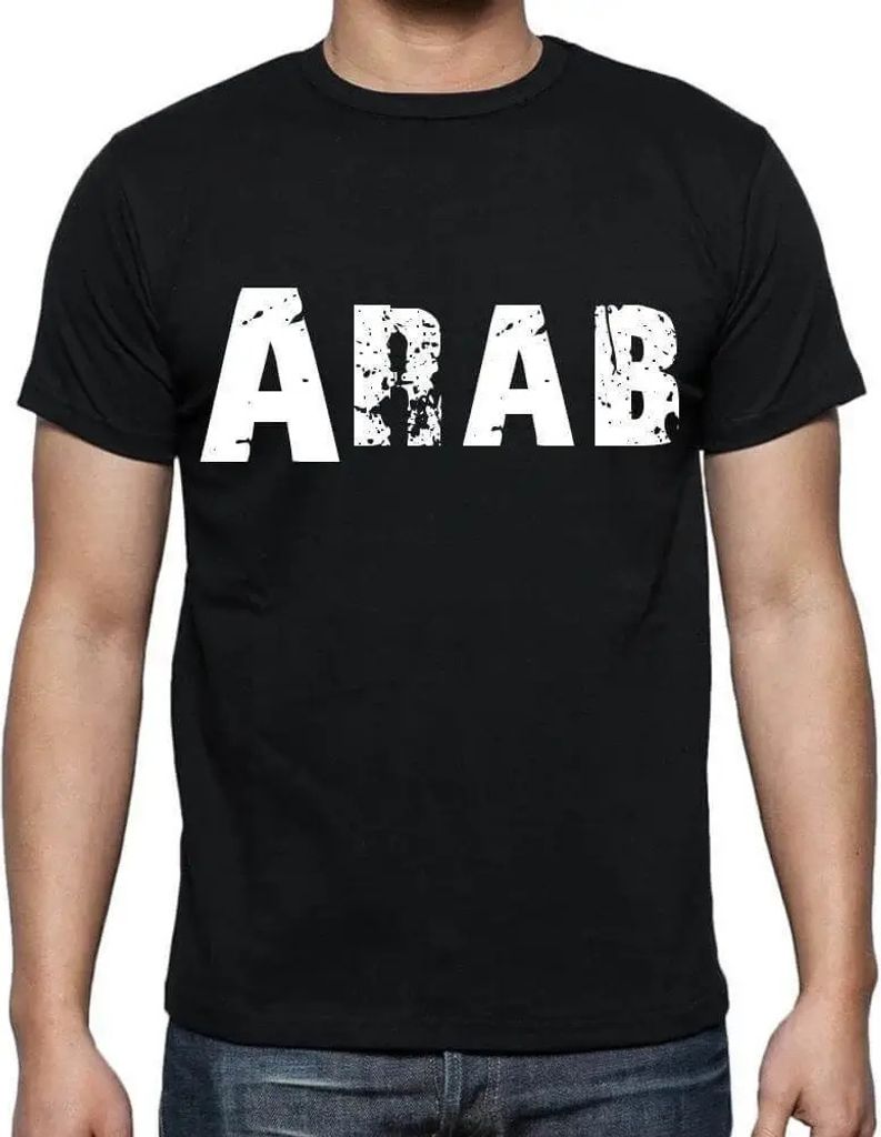 Herren Grafik T-Shirt Arabisch – Arab – Öko-Verantwortlich Vintage Jahrgang Kurzarm Lustige Druck Geburtstag Geschenk Mann