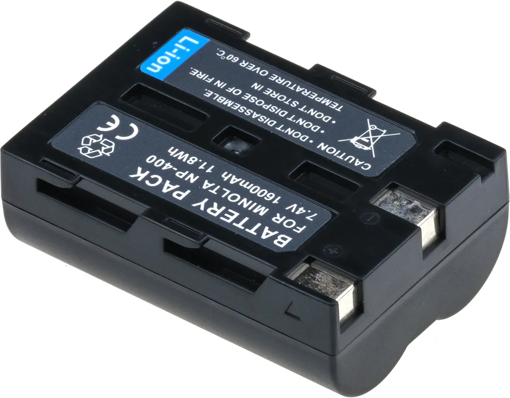 Batteria T6 Power SLB-1674 per Konica Minolta | 1600mAh Li-ion 7.4V - 2