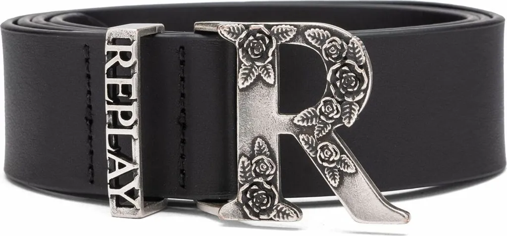 Ceinture REPLAY Cuir Noir W80 pour Jean et Tenue Casual - Confort Durable