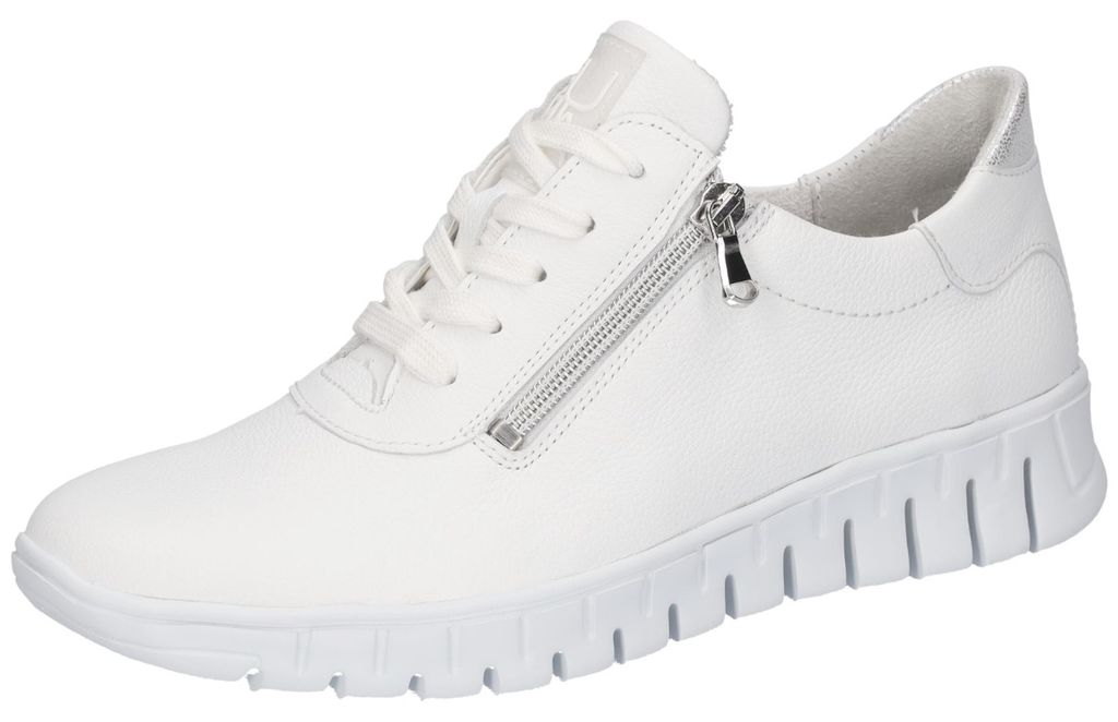 Waldläufer Damen Schnürschuhe, weiß(weissweisssilber Produktbild 