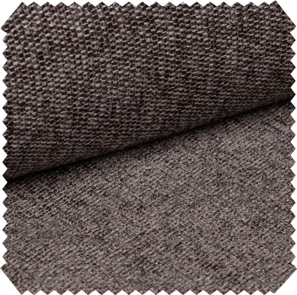 novely TORINO - UV-Beständiger Möbelstoff - Melierter Polsterstoff mit Lotus-Effek - Pflegeleichte Meterware 1lfm - Farbe: 04 Braun