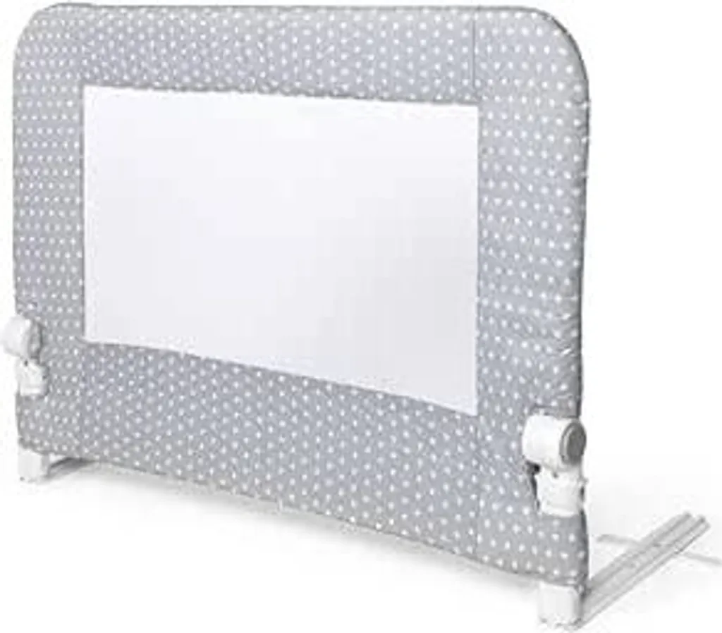 Barrière de Sécurité Lit Enfant 90cm Interbaby Gris à Motifs Étoiles
