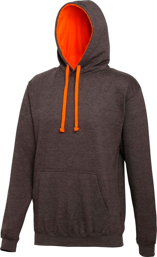 Awdis Kapuzenpullover / Kapuzen-Sweatshirt RW165 (2XL) (Graphit/Orange)