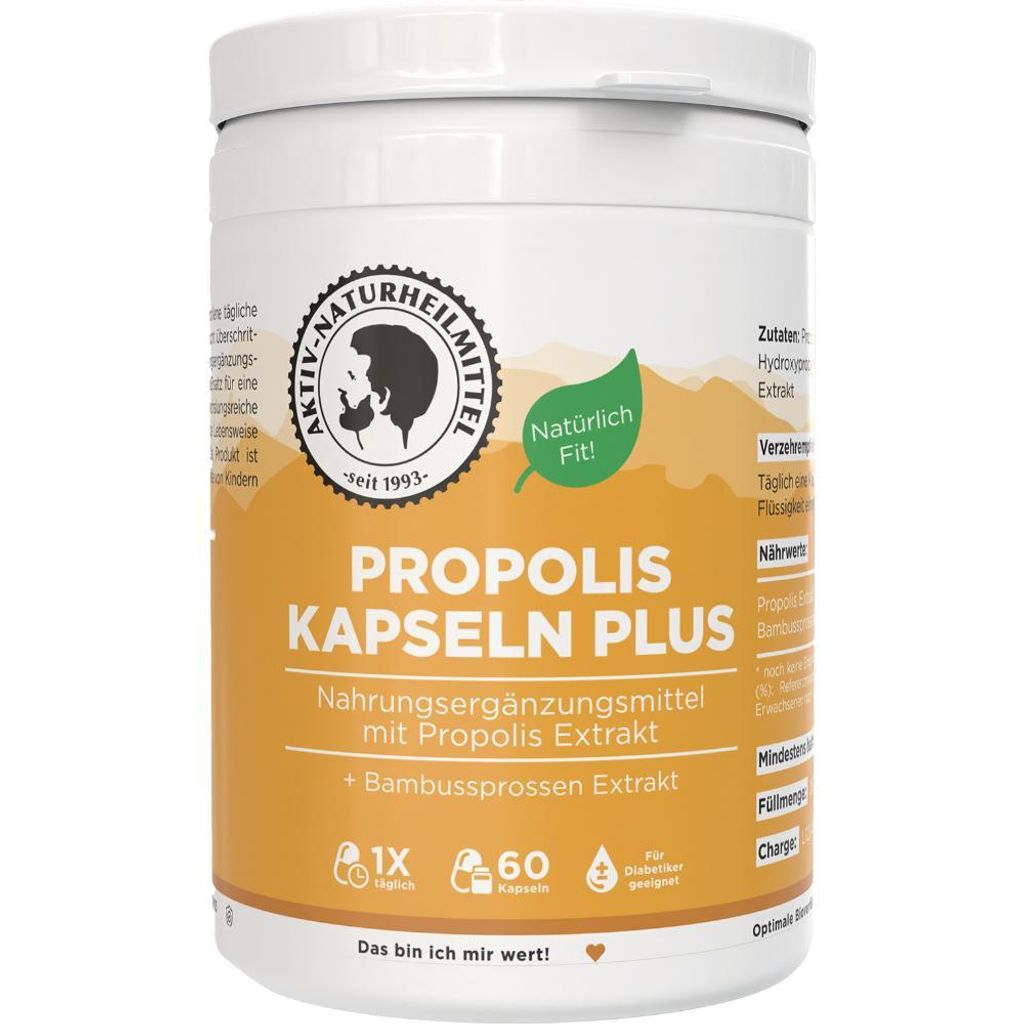 Aktiv Naturheilmittel Propolis Kapseln Plus Produktbild 