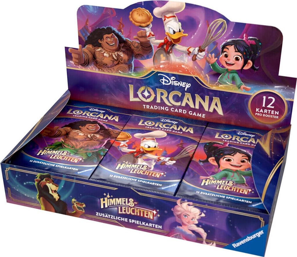Disney Lorcana TCG: Himmelsleuchten - 1 Display (Deutsch) + 40 exklusive collect-it.de Hüllen